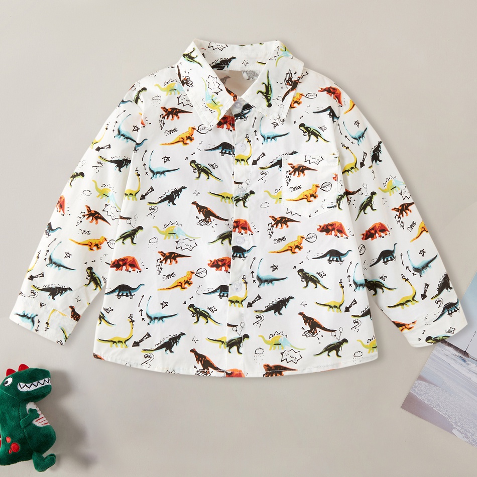 Trendy Dinosaur Allover Shirt